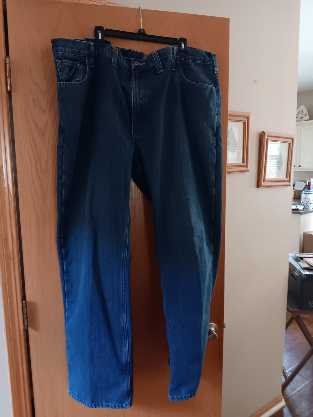 Carhartt Men's 48 By 32  Blue Relaxed Fit Jeans